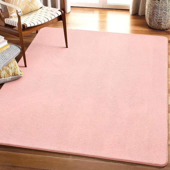 5x5 Square Area Rugs for Bedroom Living Room, Modern Non Slip Minimalist Carpet - Image 8