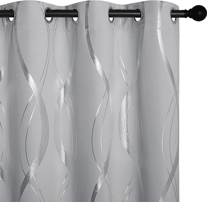 NICETOWN Kitchen Blackout Curtain Panels, 34 by 45 Inch, Window Treatment by NICETOWN