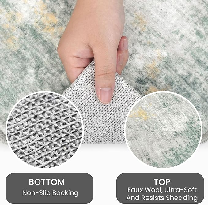 Small Abstract Area Rug 2x3 Ft Entryway Rugs Washable Door Mat Indoor Entrance - Image 4