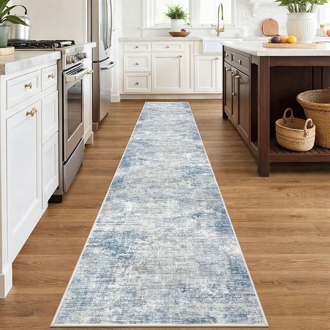 Abstract Runner Rug 2x12 Ft Washable Runners - Image 2