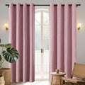 Joydeco Light Pink Blackout Curtains 84 Inches Long, Curtains 84 Inch Length 1 by JOYDECO