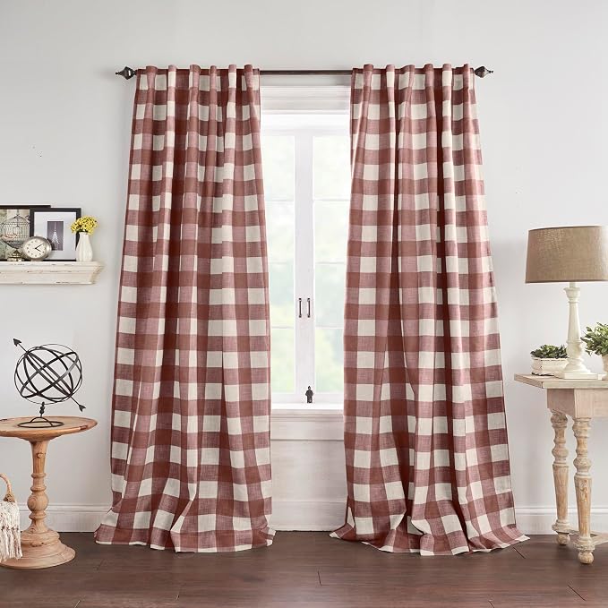 Grainger Buffalo Check Blackout Window Curtain - Image 2