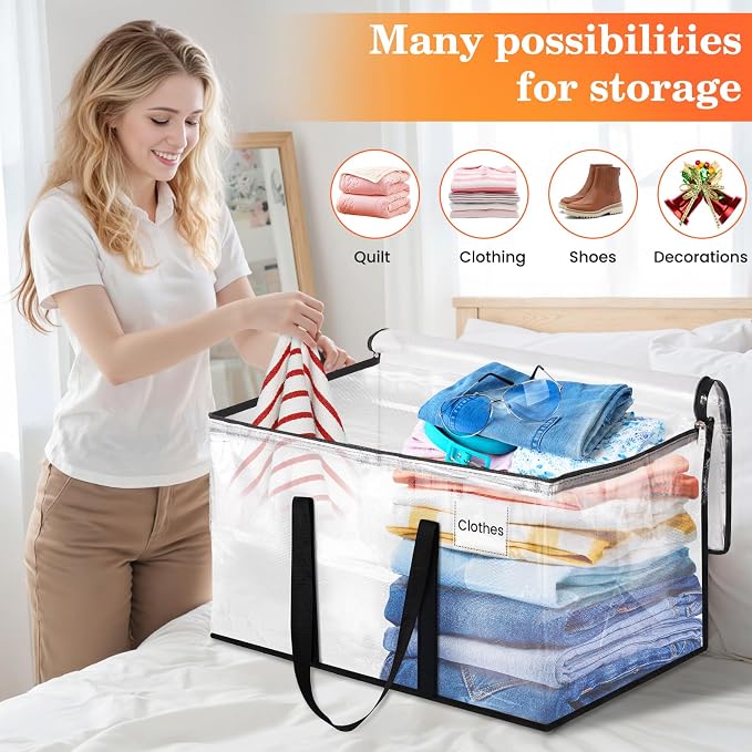 Moving Bags, Extra Large Heavy Duty Storage Bags, 4 Packs | Packing Bags - Image 5
