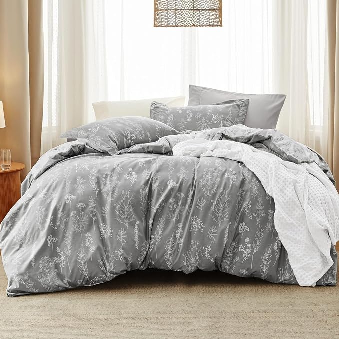 Bedsure Light Grey Twin/Twin XL Comforter Set by Unknown