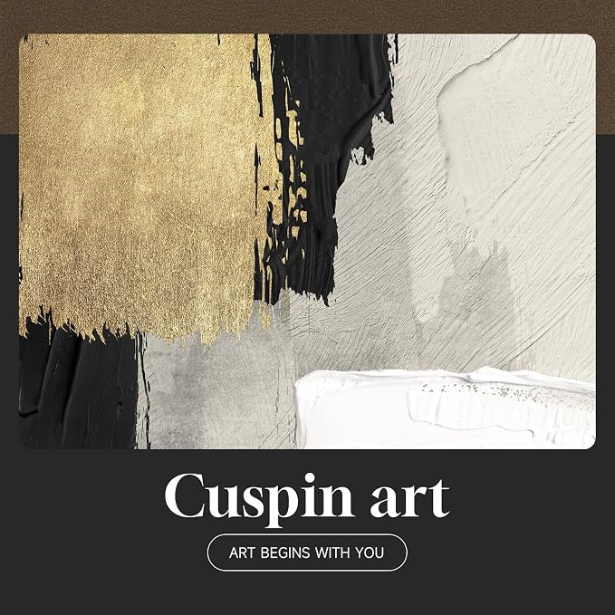 Framed Modern Black and White Abstract Wall Art - Image 9