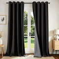 Joydeco Blackout Curtains 120 Inches Long 2 Panels Burg, Room Darkening Curtains by JOYDECO