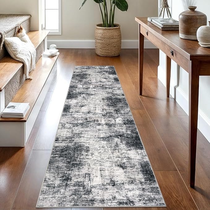 Abstract Runner Rug 2x8 Ft Washable Runners by iOhouze