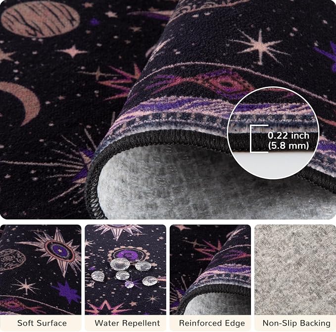 Vacuum-Friendly, 2x10 Washable Area Rug - Image 3