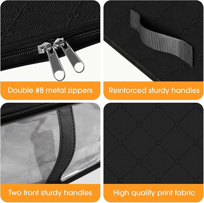 StorageRight Under Bed Storage Bags, 2 Pack, Comforters, Blankets and Seasonal - Image 3