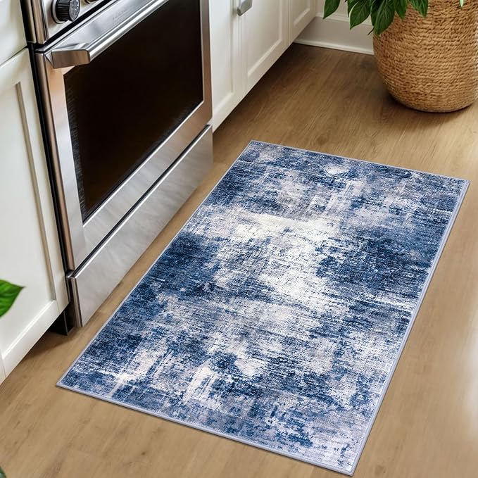 Small Abstract Area Rug 2x3 Ft Entryway Rugs Washable Door Mat Indoor Entrance - Image 9