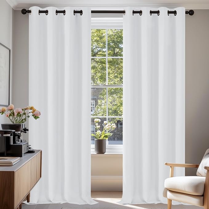 Deconovo Blackout Curtains for Bedroom and Living Room 84 Inches Long | Black by Unknown