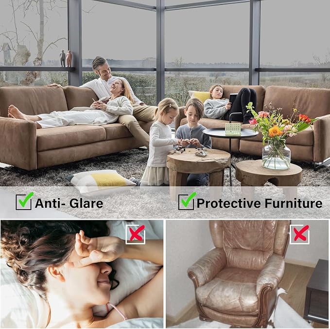 Kromapolis One Way Window Tint Reflective Film, 45.2″ x 393.7″ | Heat Control - Image 5
