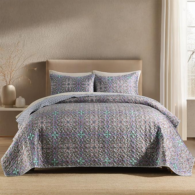 Boho Quilt Twin Set, 3-Piece Bedspread - Image 5
