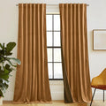 RYB HOME Velvet Curtains 120 inches Long, Extra Long High Ceiling Curtains | by RYBHOME