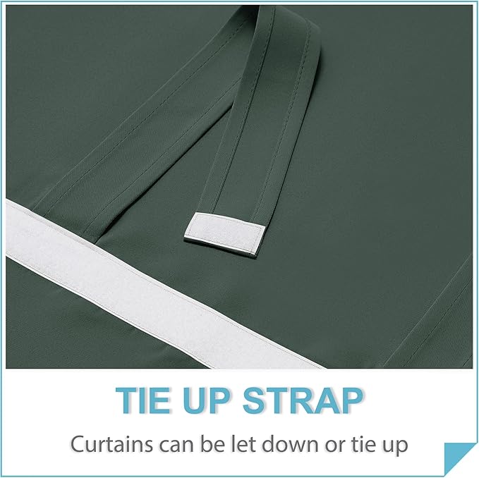 RYB HOME Blackout Door Window Curtains - Image 4