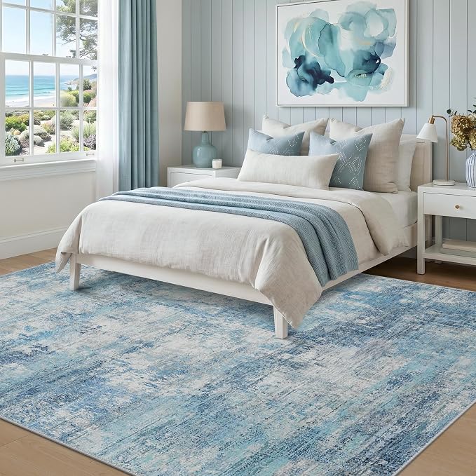 RELEANY Washable 5'x7' Abstract Area Rug - Image 3