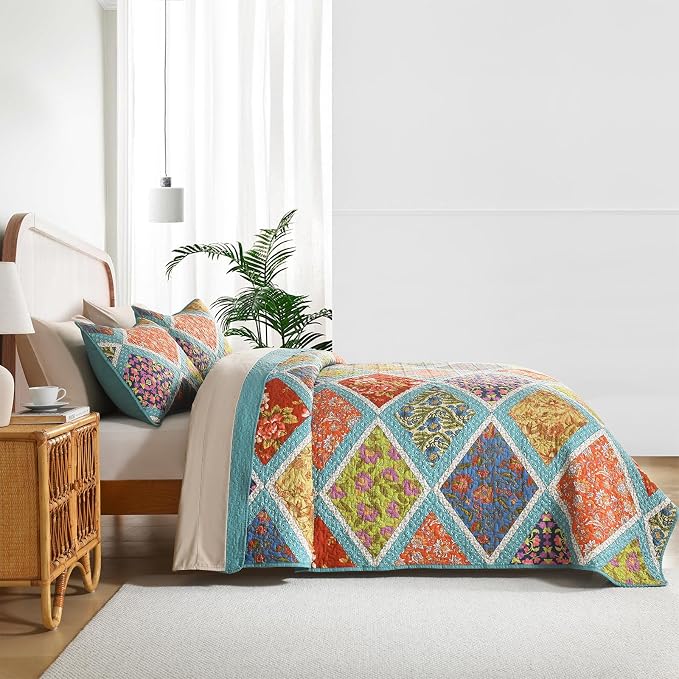 Queen Size Seersucker Quilt Set - Image 6