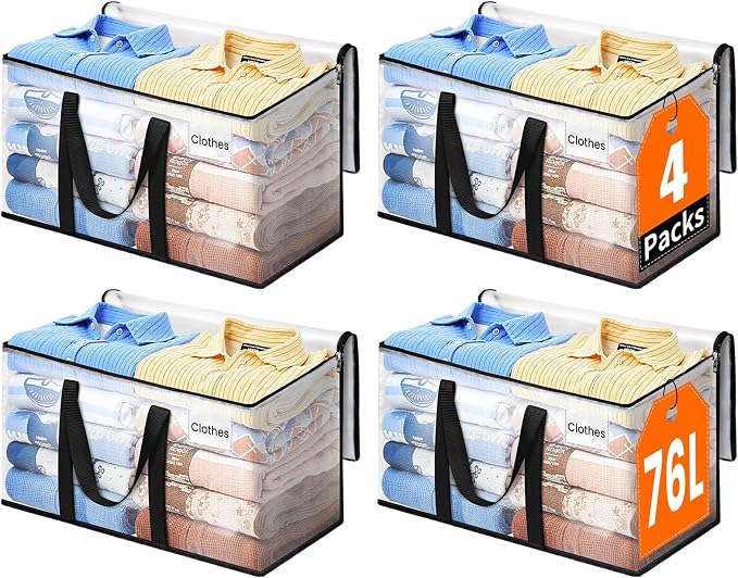 Moving Bags, Extra Large Heavy Duty Storage Bags, 4 Packs | Packing Bags by EpicTotes