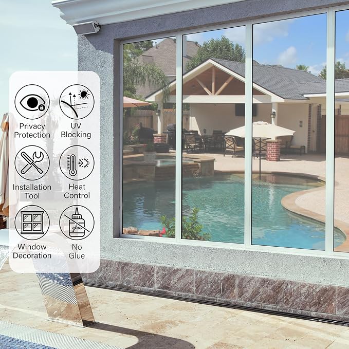 Kromapolis One Way Window Tint Reflective Film, 29.5″ x 157.4″ | Heat Control - Image 7