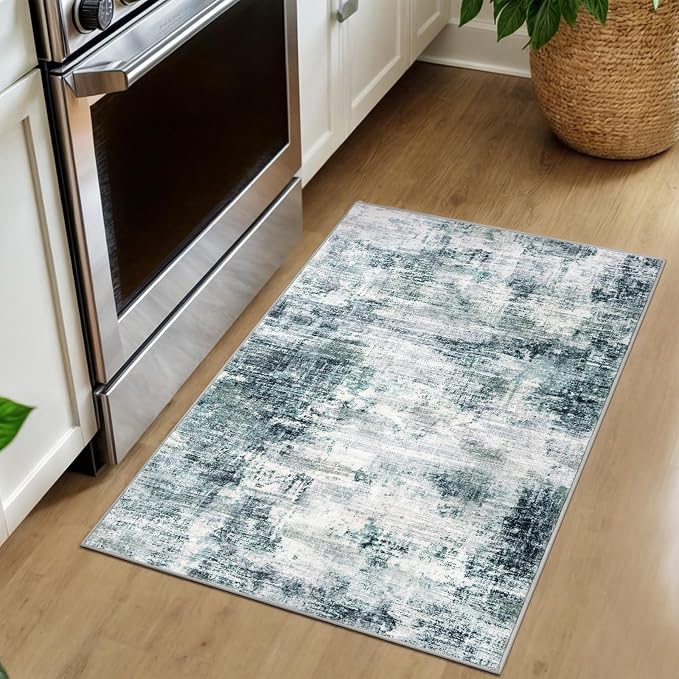 Small Abstract Area Rug 2x3 Ft Entryway Rugs Washable Door Mat Indoor Entrance - Image 9