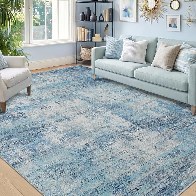 RELEANY Washable 8'x10' Abstract Area Rug - Image 9