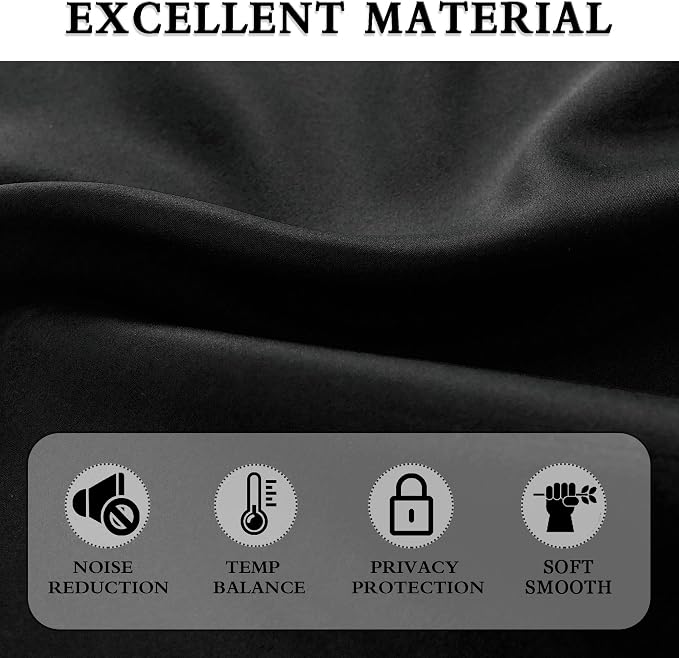 99% Blackout Curtain Drapes for Bedroom - Image 5