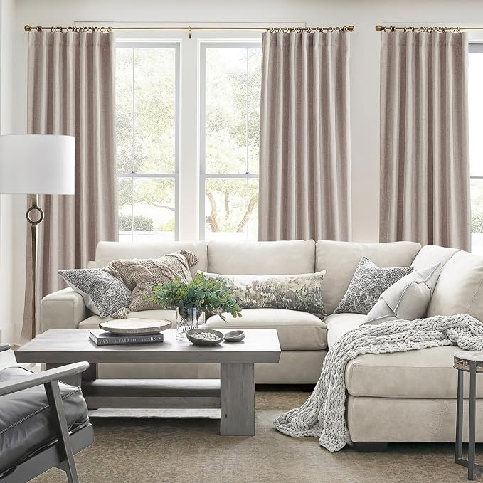 QJmydeco 94 Inch Curtains 2 Panel Set, Insulated Winter Boho Farmhouse Curtain - Image 6