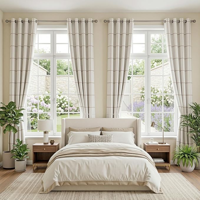 100% Blackout Curtains for Bedroom Room, 2 Thick Layers Thermal Insulated - Image 7