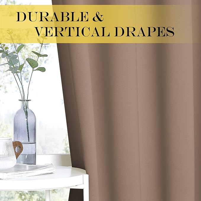 NICETOWN Blackout Curtains for Sliding Glass Door Room Divider Noise Reduce - Image 4