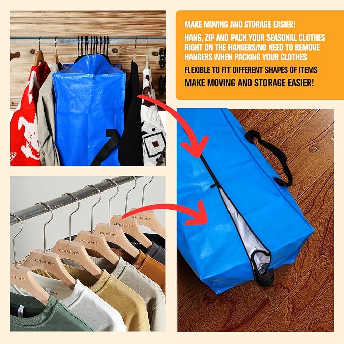 Heavy Duty Blue Moving Bags - Image 3