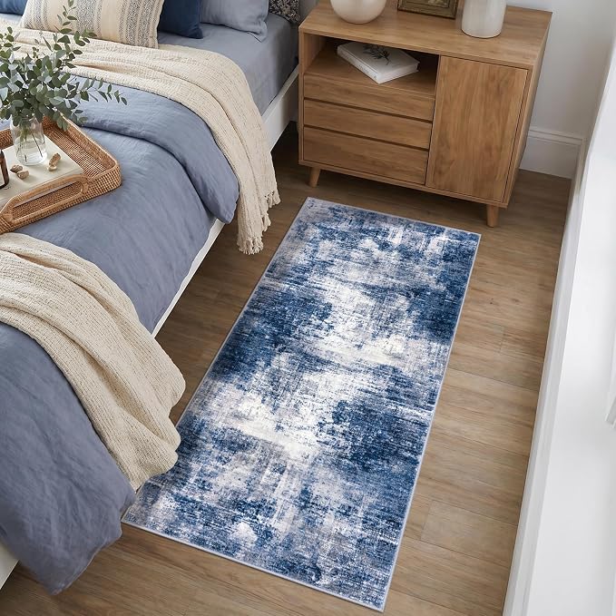 Abstract Runner Rug 2x4 Ft Entryway Rugs Washable Door Mat Indoor Entrance - Image 2
