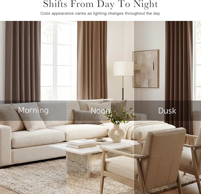 PONY DANCE Extra Long Blackout Curtains 120 inches Long - Image 6
