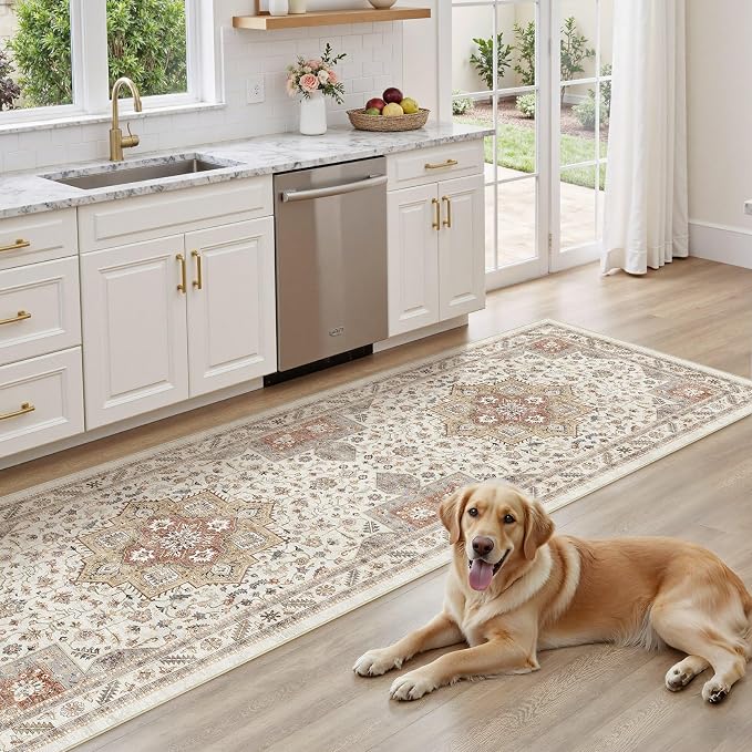 cotiled 3x8 Hallway Runner Rug for Entryway, Non-Slip Vintage, and Laundry Room - Image 7