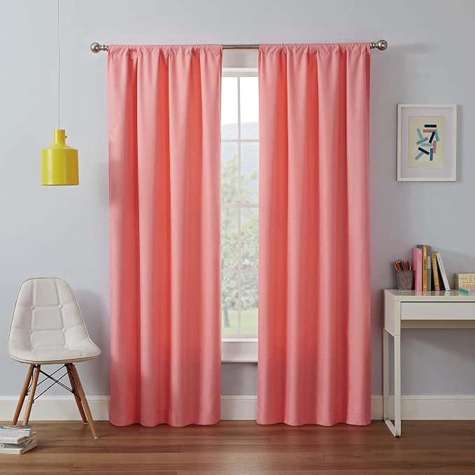 ECLIPSE Kendall Blackout Thermal Rod Pocket Window Curtain - Image 5