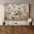 Framed Vintage Neutral Floral Botanical Wall Art by Cuspin