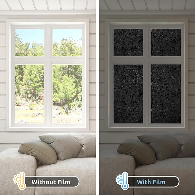 rabbitgoo Total Blackout Window Film, 23.6" x 157.4" | Sun Blocking Light - Image 6
