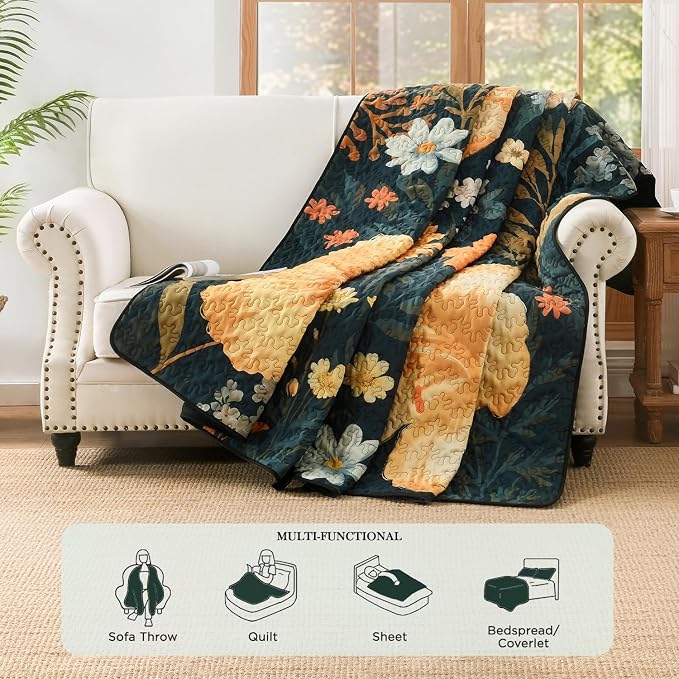 Quilt King Size, Reversible Polyester Coverlet Set - Image 4