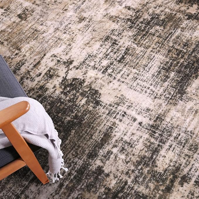 Abstract Round Area Rug 6 Ft Washable Circle Rugs Large Round Rug Non Slip Thin - Image 7
