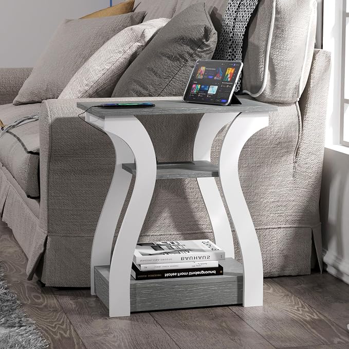 FROMJBEST End Tables Living Room Set of 2 - Image 2
