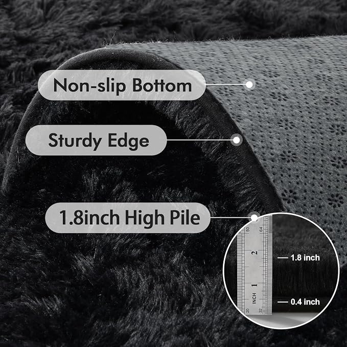 10x14 Ft Extra Large Shag Rugs for Living Room, Ultra Soft Fluffy Furry Area - Image 5
