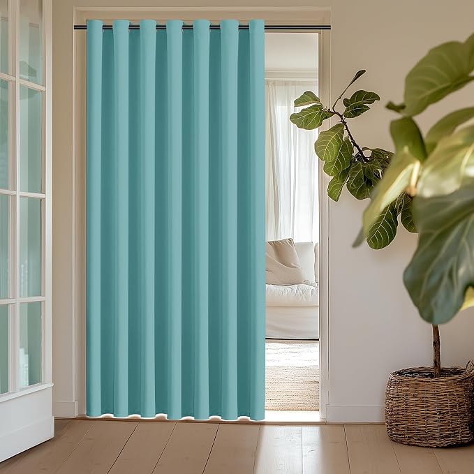 ChrisDowa Room Divider Curtains 84 Inches Long Sliding Door Curtain 1 Panel | by ChrisDowa