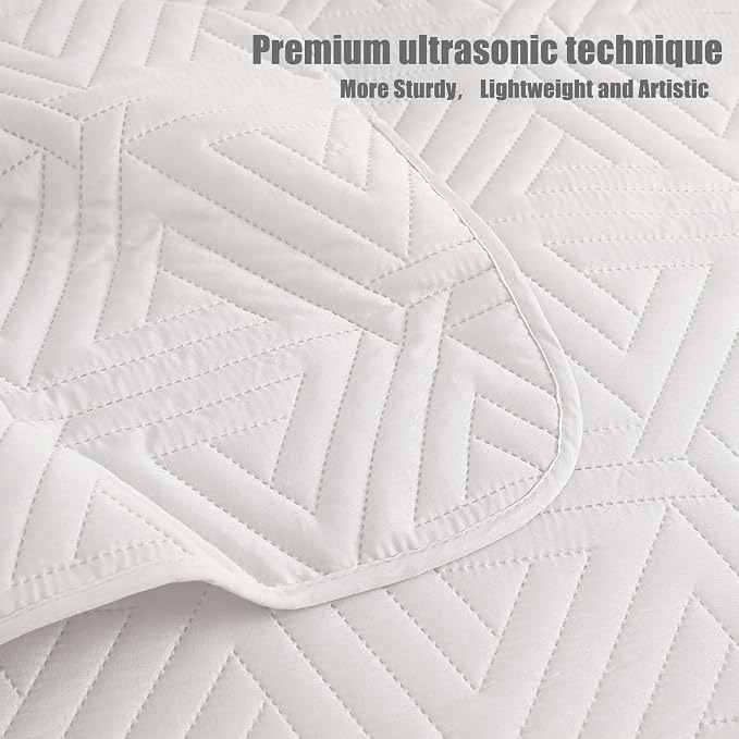 Whale Flotilla Soft Geometric Cal King Quilt Set - Image 8