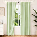 Etherealveil Pastel Green Pinch Pleated Blackout Curtains 2 Panels 52"x84" | by Etherealveil