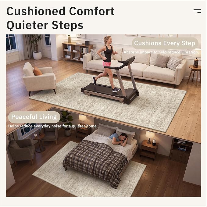 Soalmost 6x9 Non Slip Rug Pads, 1/4" Thick Felt Cushioned Rug Gripper Pad | - Image 6