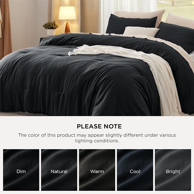 Bedsure Queen Comforter Set, 3 Pieces GentleSoft™ Bed Set, 1 Lightweight - Image 7