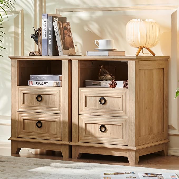 Joaxswe 18" Farmhouse Nightstand - Image 4