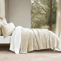RECYCO Channel Box Stitch Velvet Quilt Set, Twin/Twin XL Size, Luxury Oversized by RECYCOHOMECOLLECTION