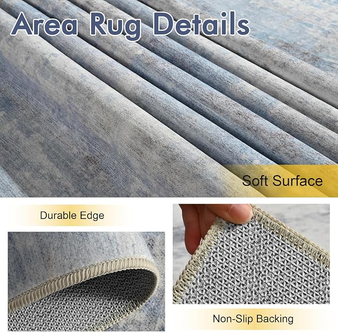9x12 Ft Extra Large Washable Area Rugs - Image 6
