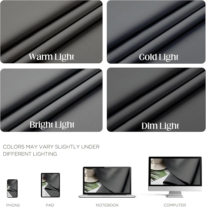 CUCRAF Light Grey Blackout Curtains 108 inch Length 2 Panels Set, Room - Image 4