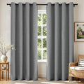 Joydeco Blackout Curtains 72 Inches Long 2 Panels Burg, Room Darkening Curtains by JOYDECO